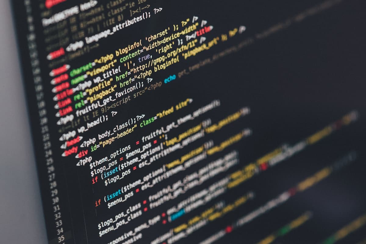 Source code open in an editor during a build at Spider IT Solutions